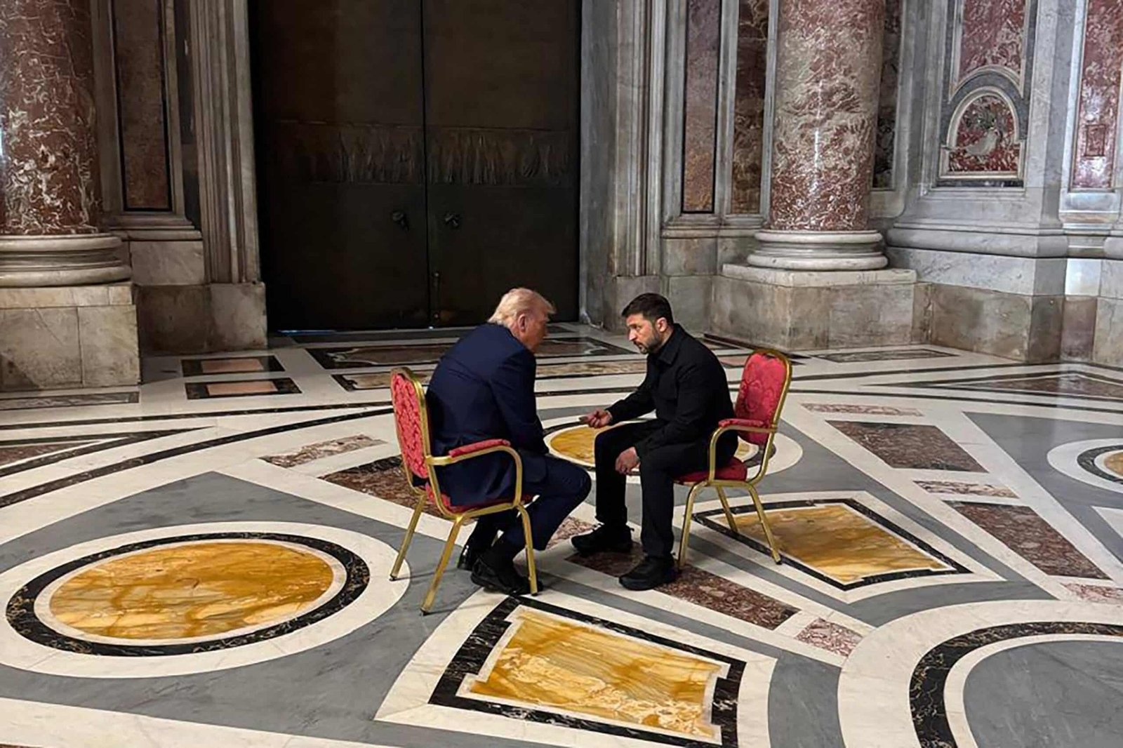 Trump, Zelenskky gather privately before Pope's funeral